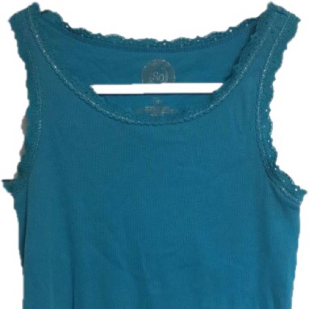 Girls blue lace camisole